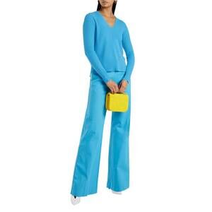 NEW N.PEAL ribbed cashmere sweater in blue
